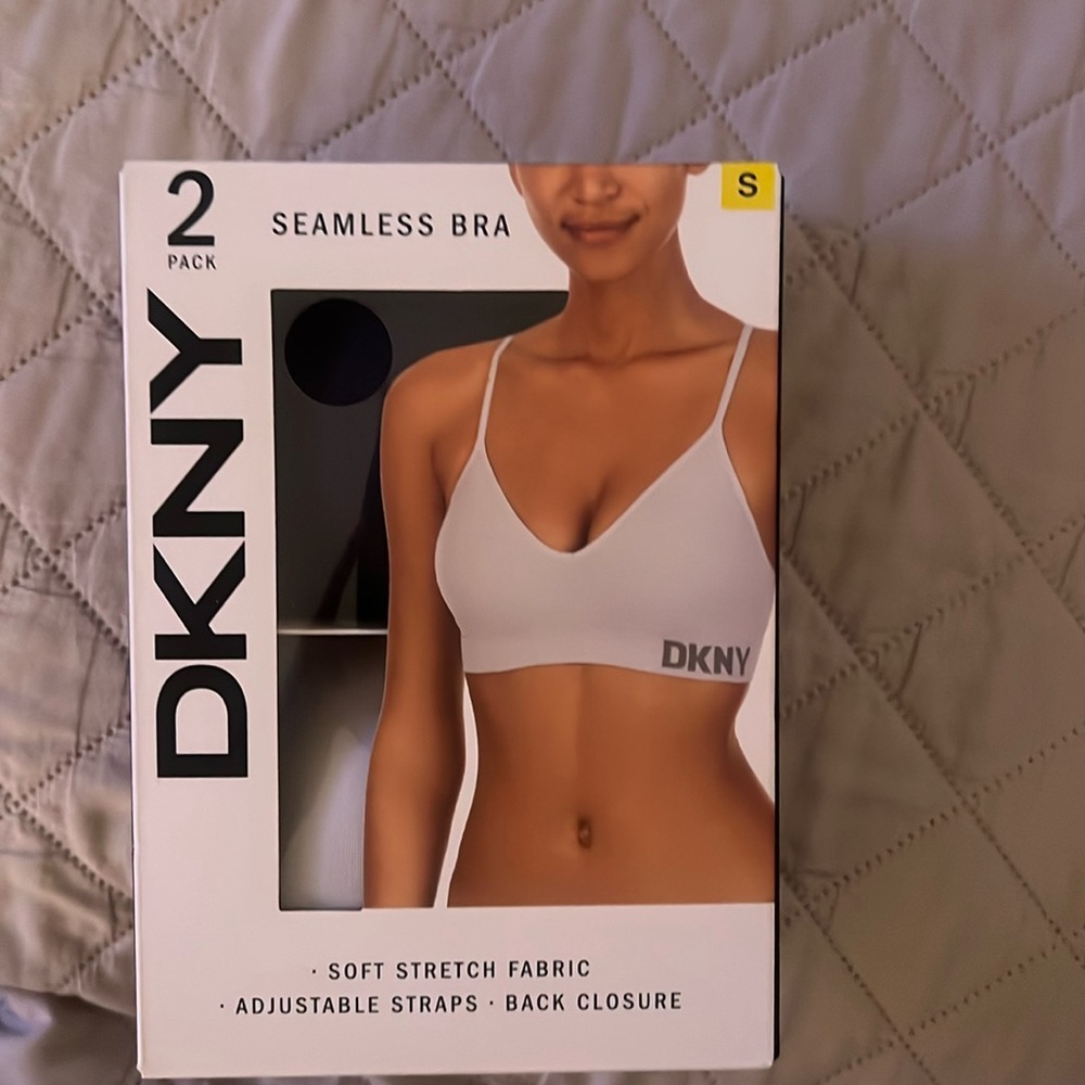 DKNY 2 PAK SEAMLESS BRA SMALL